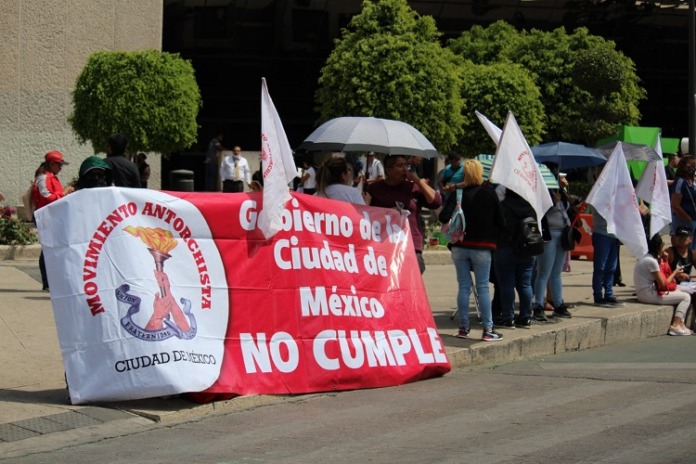 Manifestación lona