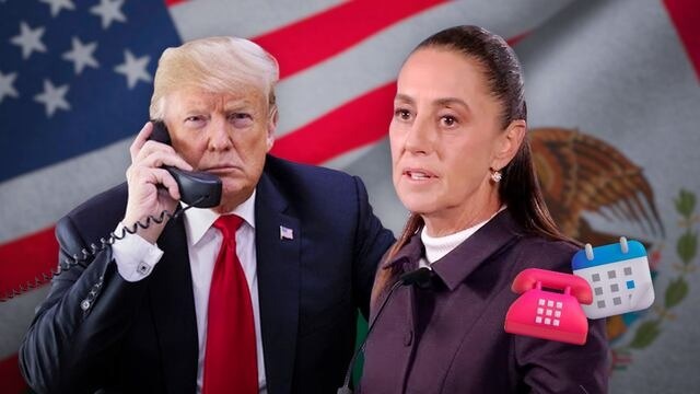 Claudia y trump en llamada