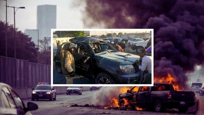camioneta explota